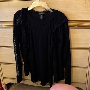 INC International Concepts matching mesh top & jacket